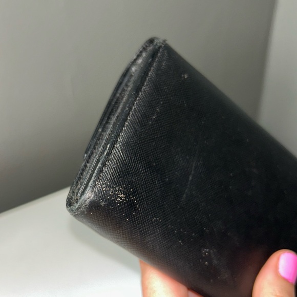 Vivienne Westwood Black Leather Long Wallet w/ Red Interior - Picture 16 of 16